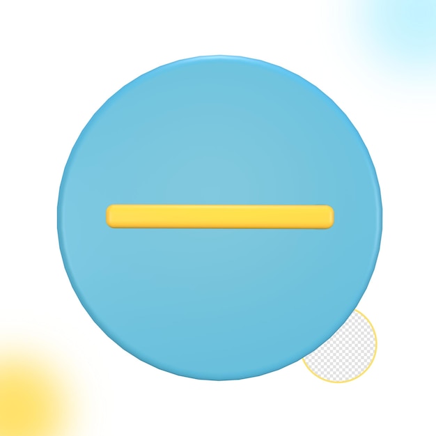 PSD 3d render medical illustration, isolated 3d render