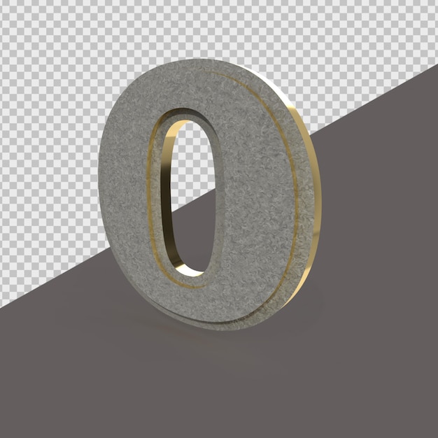 PSD 3d render number0