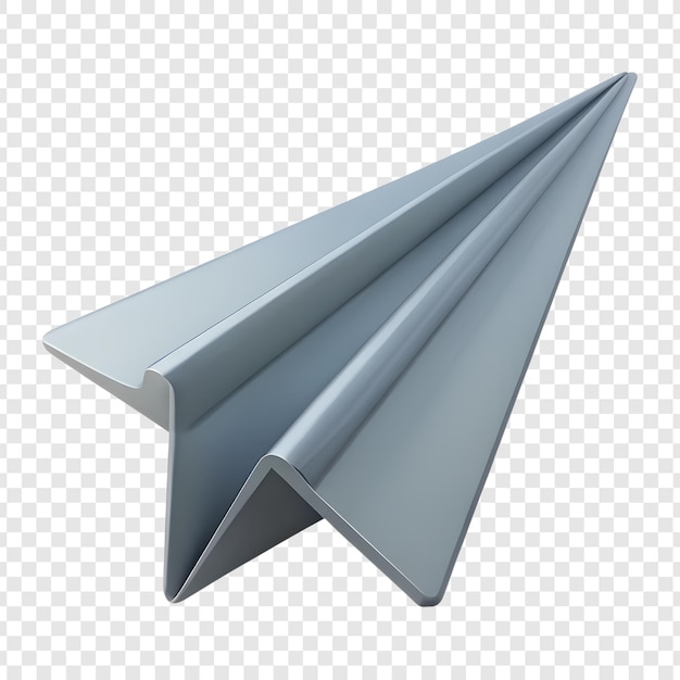 PSD 3d render of a paper airplane