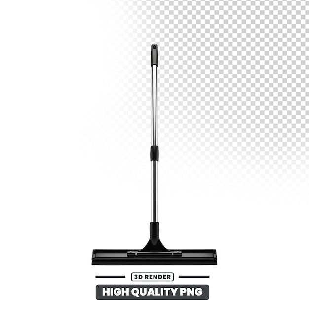 PSD 3d render of a squeegee for cleaning windows