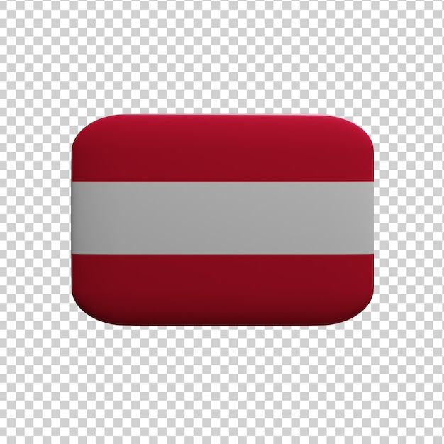 PSD 3d rendered fully isolated flag