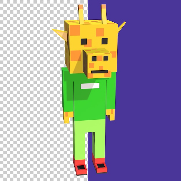 PSD 3d rendered graffe