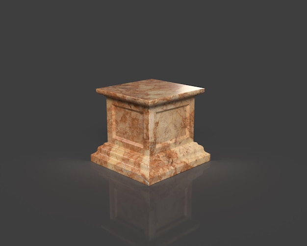 PSD 3d rendered podium for your product showcase