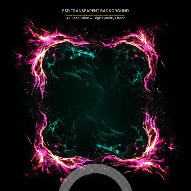 PSD 3d rendering abstract fractal light background