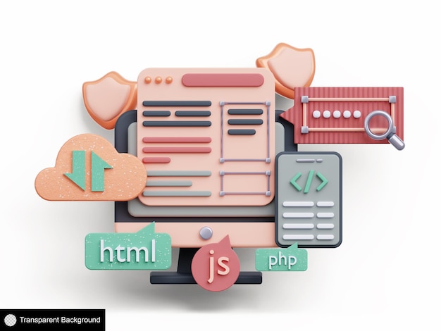 PSD 3d rendering computer and website for programming