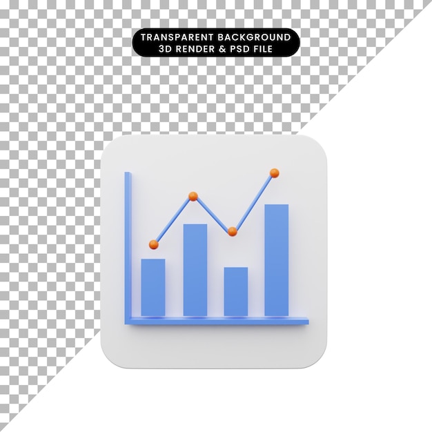 PSD 3d rendering of element user interface ui simple icon