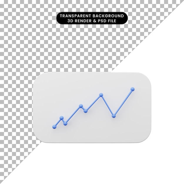 PSD 3d rendering of element user interface ui simple icon