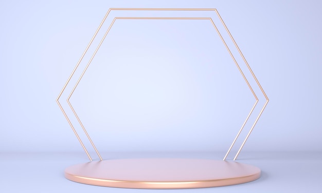 PSD 3d rendering of geometric shapes rendering