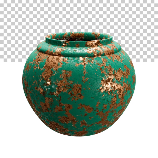 PSD 3d rendering modern vase pot