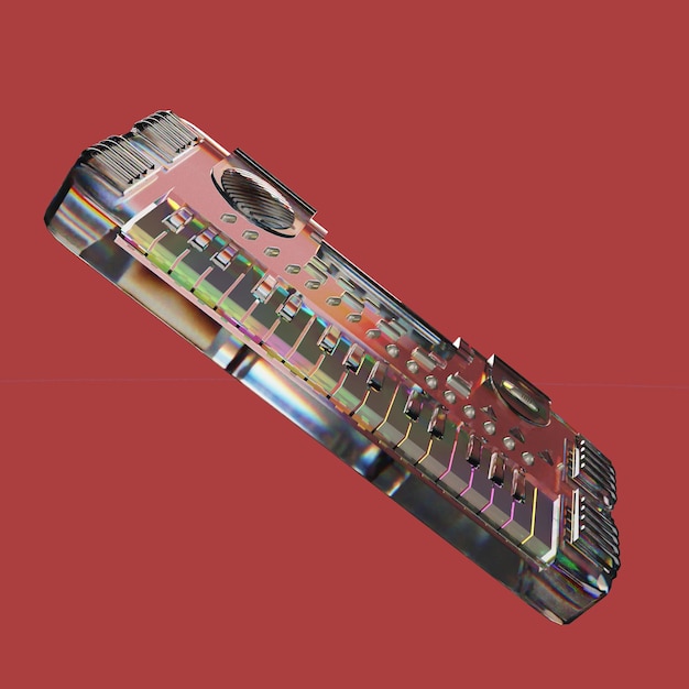 PSD 3d rendering objects shaper poster