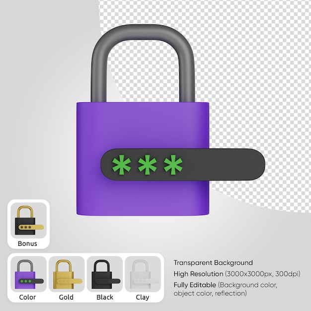 PSD 3d security protection lock