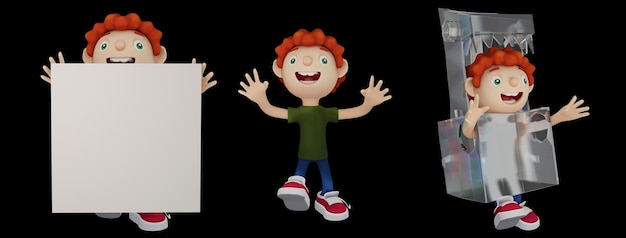 PSD 3d set rendering object