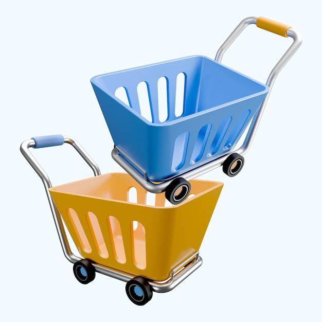 PSD 3d shopping carts