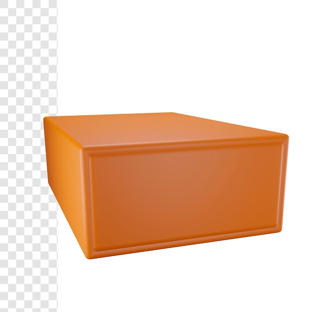 PSD 3d slotted box