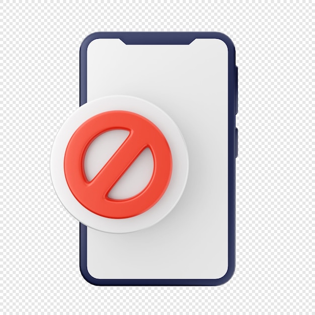 PSD 3d smartphone phone icon illuatration render