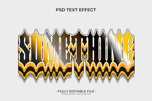 3d something text effect