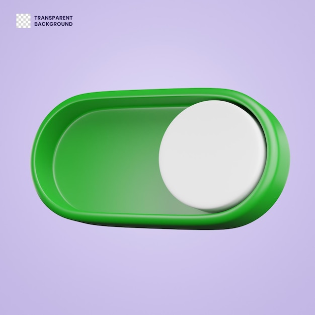 PSD 3d toggle button switch web control interface user experience turn on element app