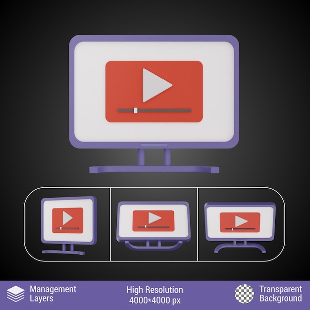 3drenderingvideoyoutubeflaticonperspectivevariousview