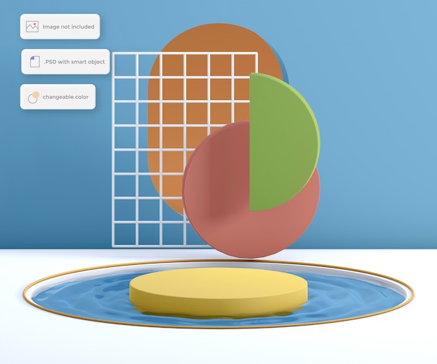 PSD abstrac modern elegant podium product placement