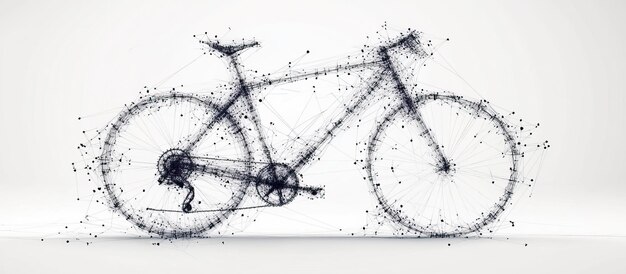 PSD abstract bicycle illustration