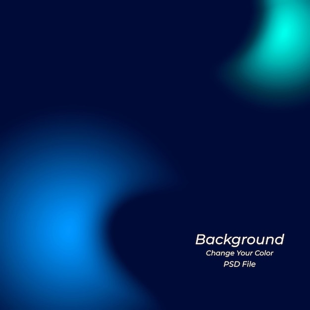PSD abstract blue gradient background with light flares