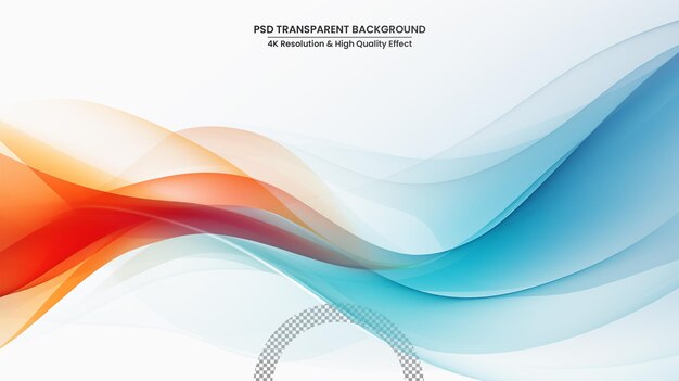 PSD abstract curvy wave background texture