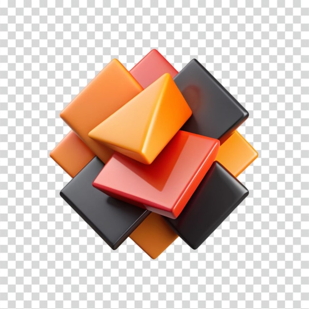 PSD abstract geometric composition