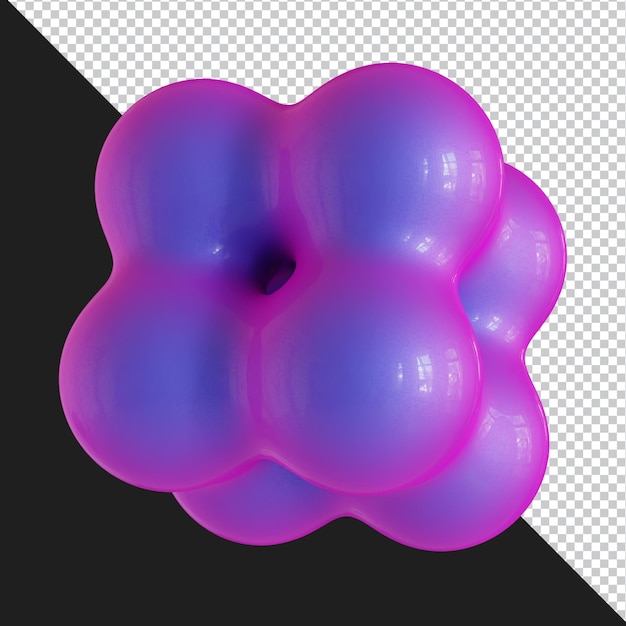 PSD abstract geometric shape futuristic gradient material design 3d rendering