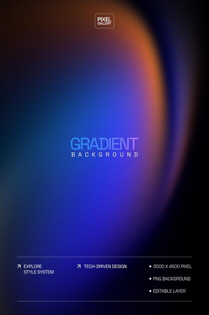 PSD abstract gradient composition dynamic colors for digital applications