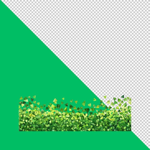 PSD abstract green triangle pattern background nature inspired design