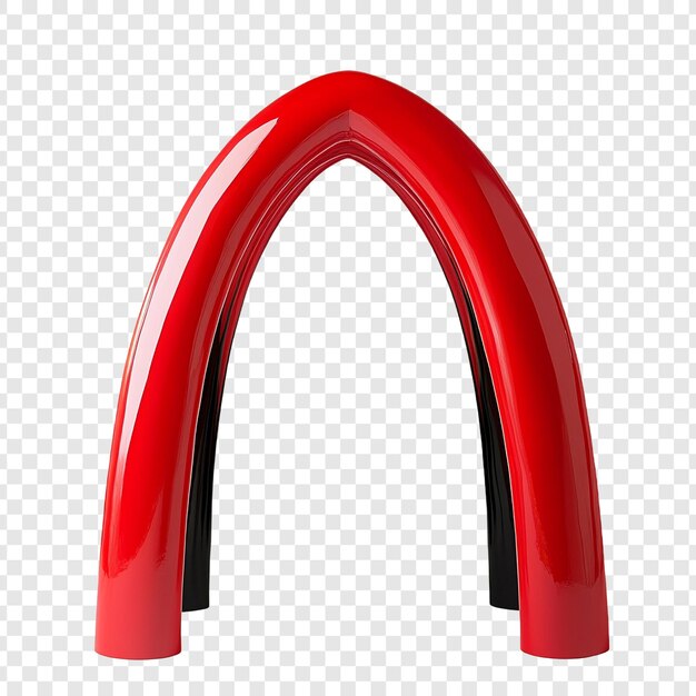 PSD abstract red archway a modern sculpture