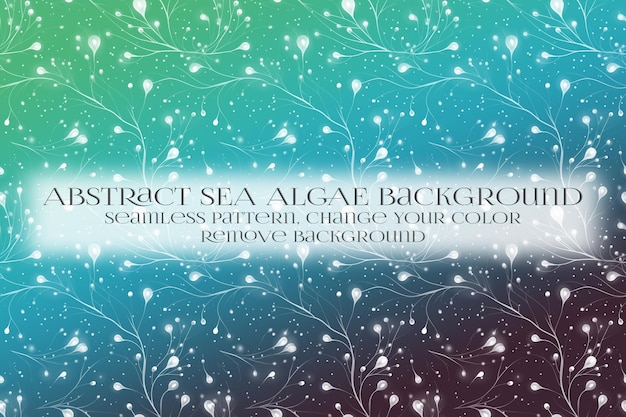 PSD abstract sea algae pattern on remove background texture