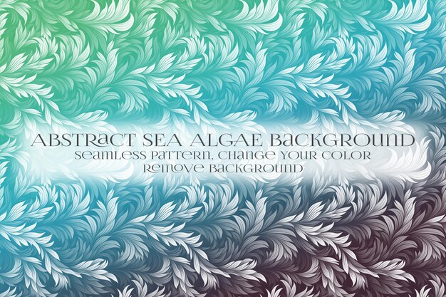 PSD abstract sea algae pattern on remove background texture
