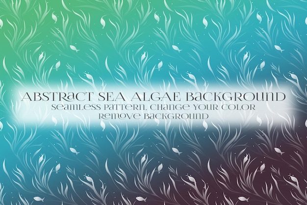 PSD abstract sea algae pattern on remove background texture