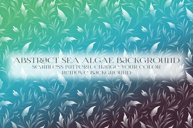 PSD abstract sea algae pattern on remove background texture