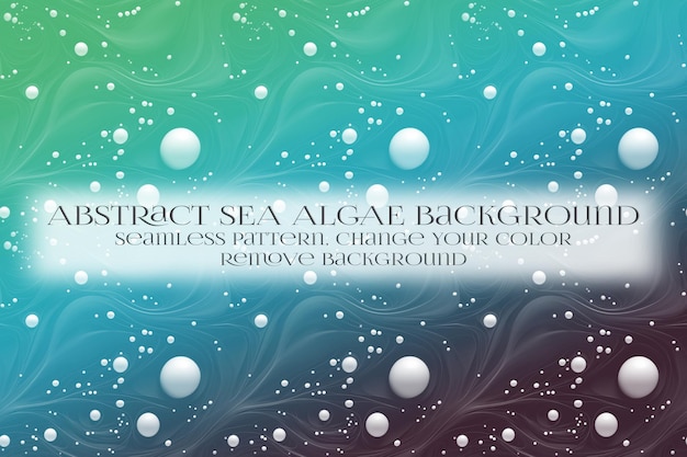 PSD abstract sea algae pattern on remove background texture
