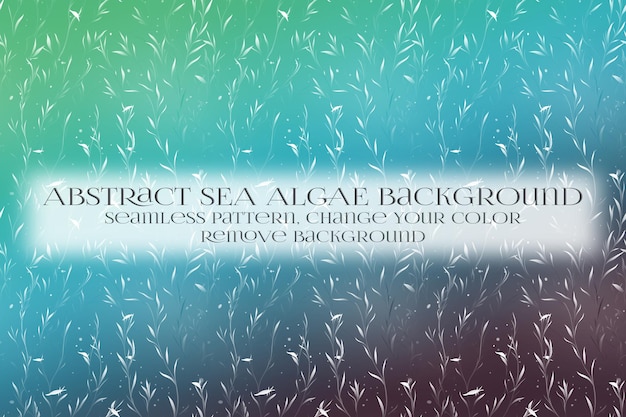 PSD abstract sea algae pattern on remove background texture