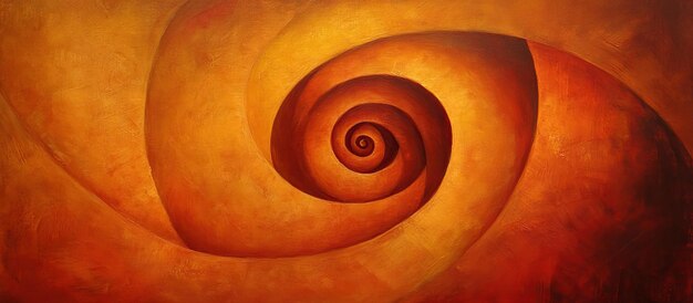 PSD abstract spiral in warm hues