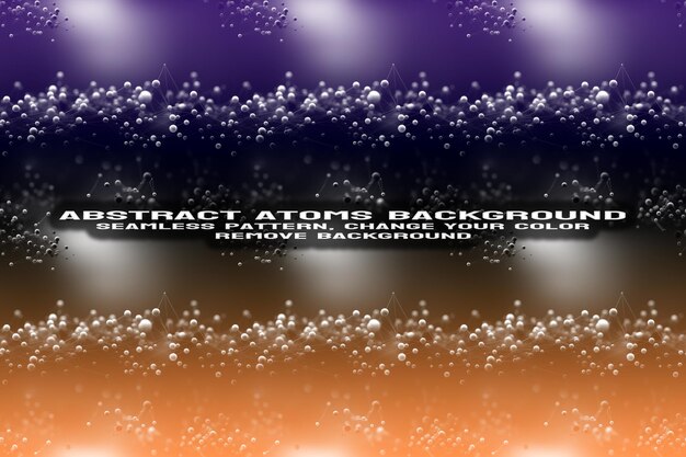 PSD abstract textured background with editable molecule and atom pattern psd format