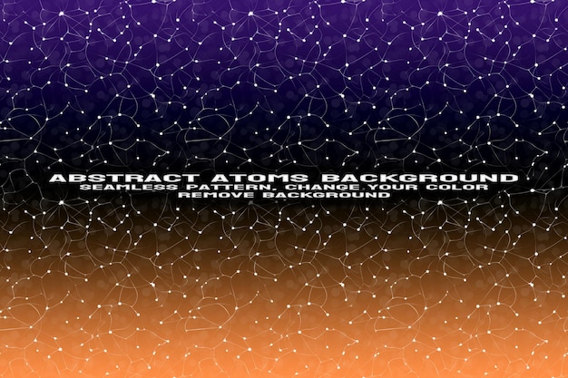 PSD abstract textured background with editable molecule and atom pattern psd format