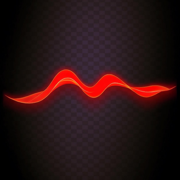 PSD abstract waves isolated on transparent background