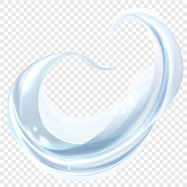 PSD abstract white swirl