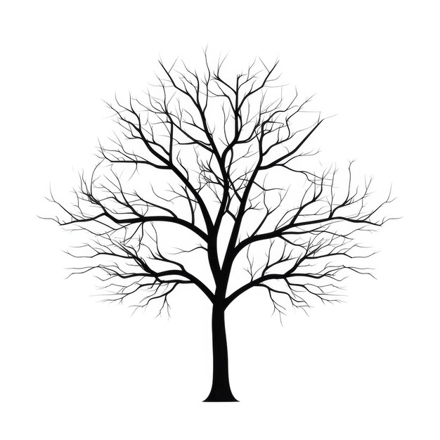 PSD abstract winter tree with blue celestial lights