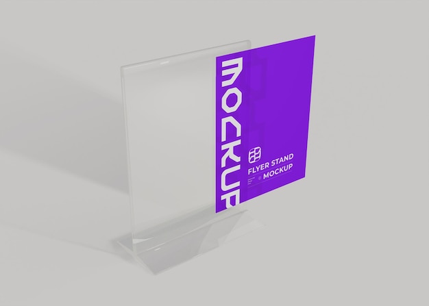 PSD acrylic flyer stand mockup