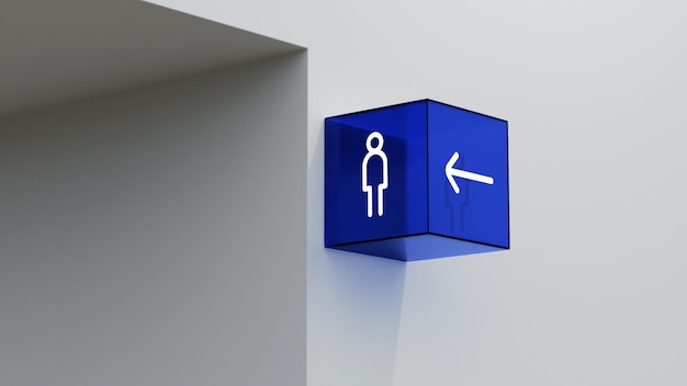 PSD acrylic sign mockup