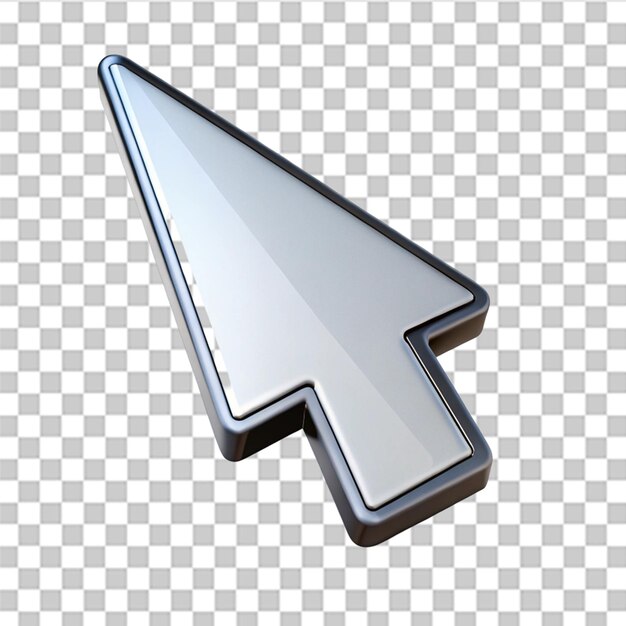 PSD add selection cursor isolated on transparent background