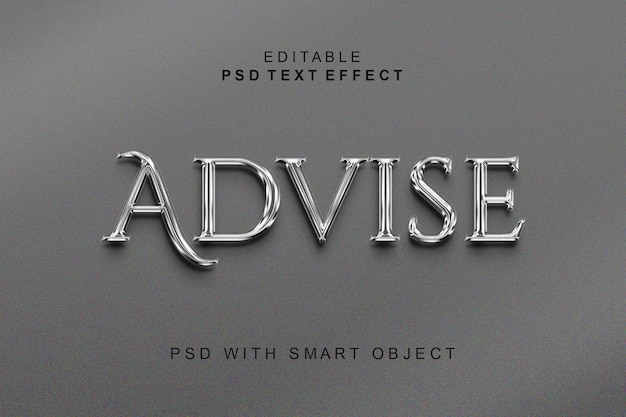 PSD advice 3d text effect