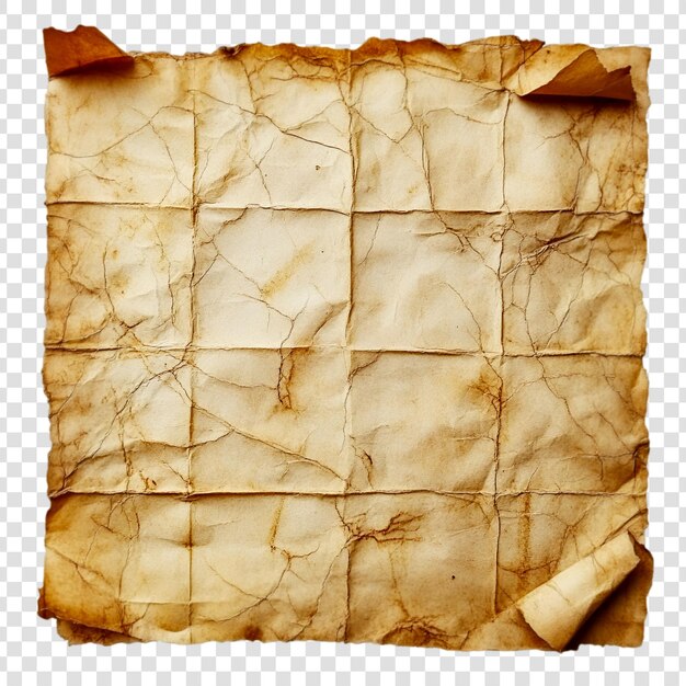 PSD aged folded paper texture antique document background