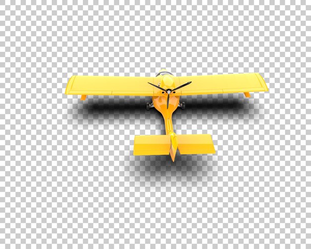 PSD airplane isolated on background 3d rendering illustration