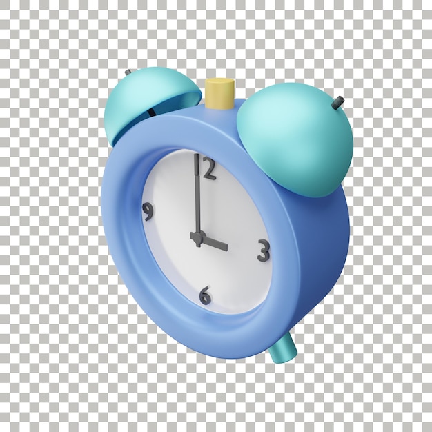 PSD alarm clock illustration 3d